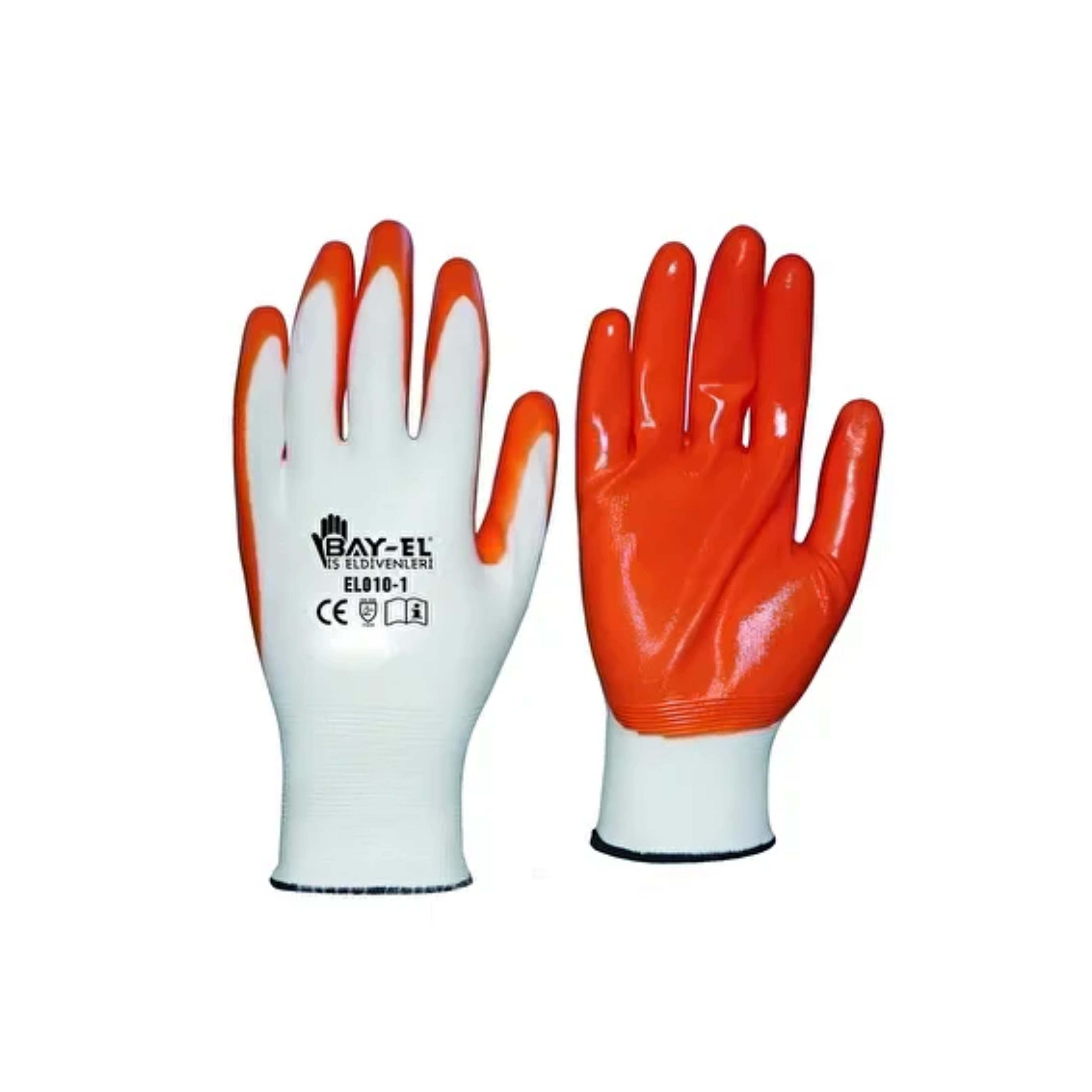 BAY-TEC ELDİVEN EKSTRA BEYAZ-TURUNCU 1/2 10 NO
